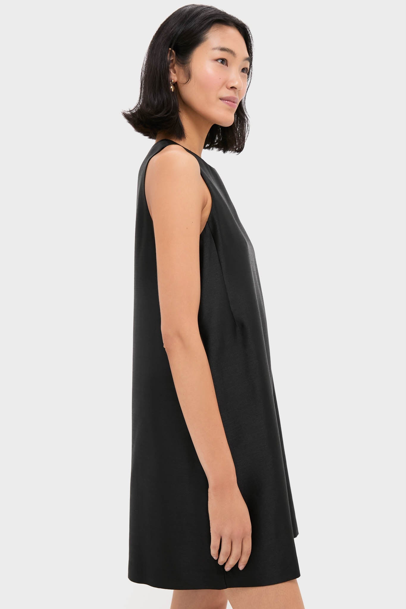 Black Dupioni Marlowe Dress