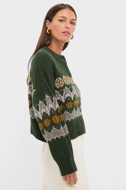 Dark Forest Fairisle Cammie Sweater