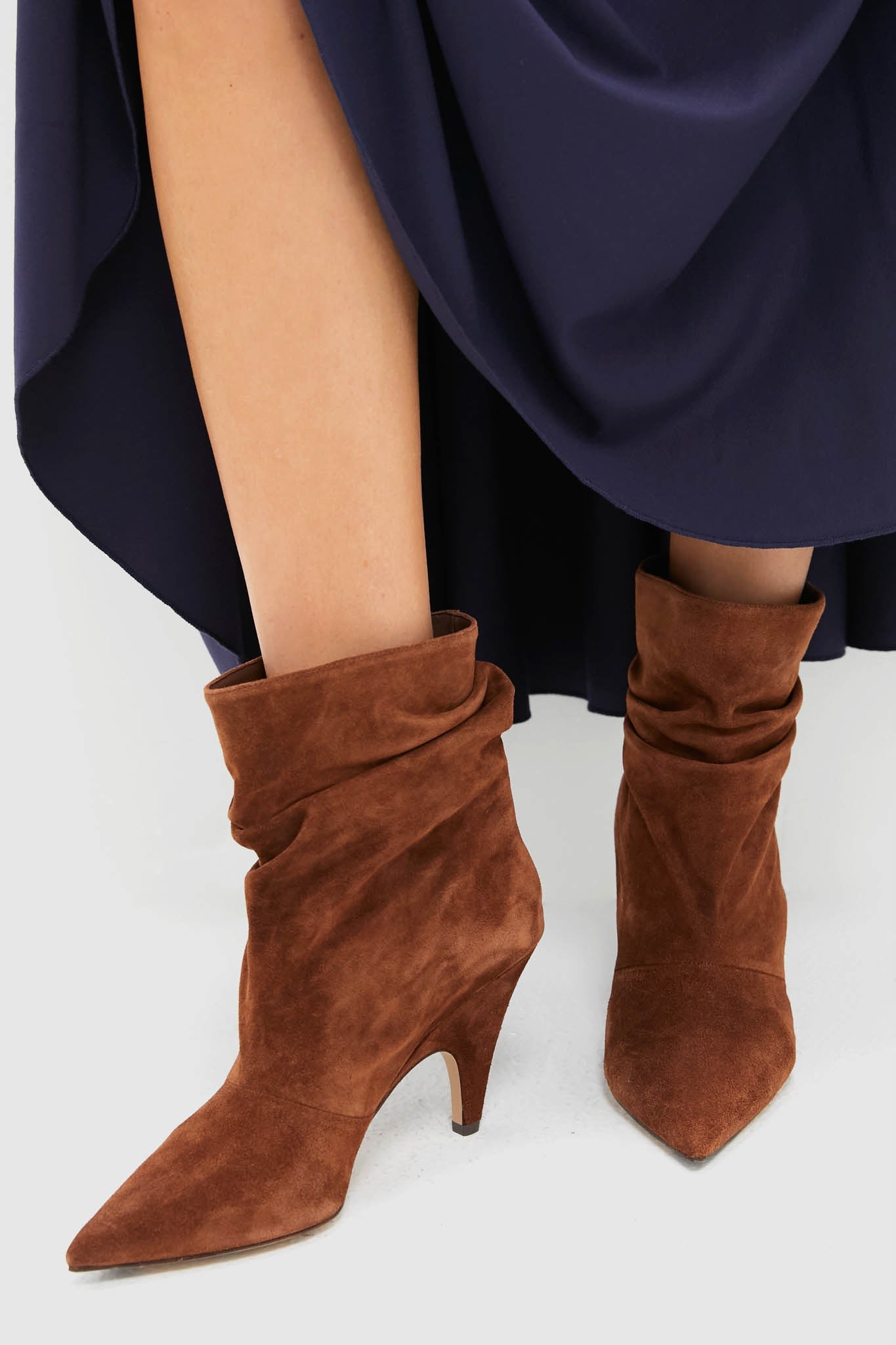 Rich Brown Tati Slouch Mini Boots