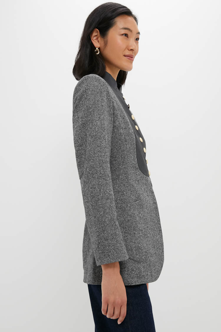 Speckled Grey Jenny Flannel Jacket