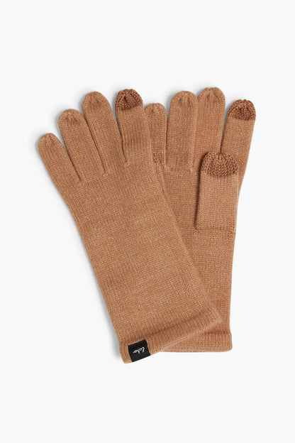 Camel Echo Knit Touch Gloves