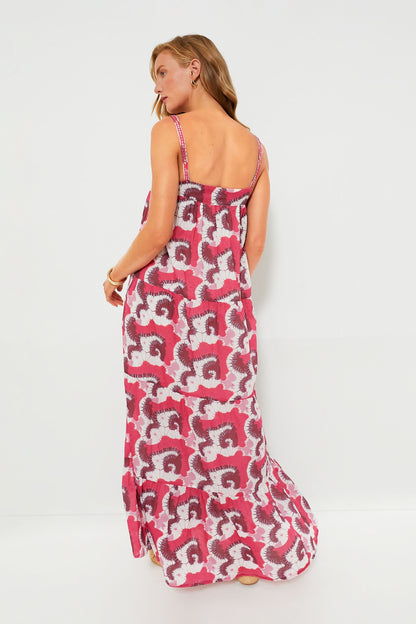 Magenta Xacapa Natasha Maxi Dress
