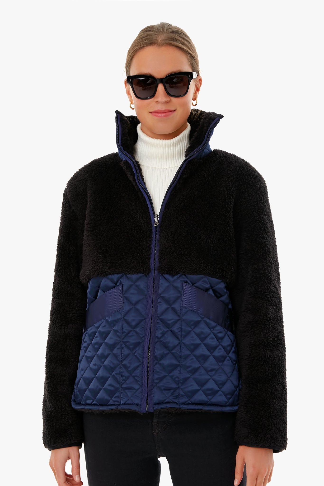 Black and Navy Chestnut Reversible Jacket