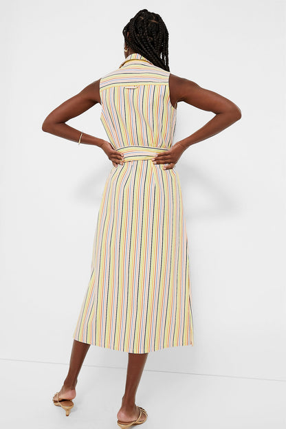 Rainbow Stripe Sleeveless Riley Dress