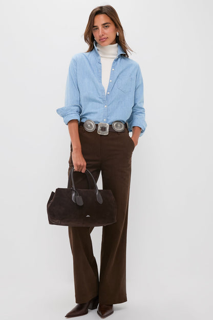 Chocolate Brown Wide Wale Corduroy Hunter Pants