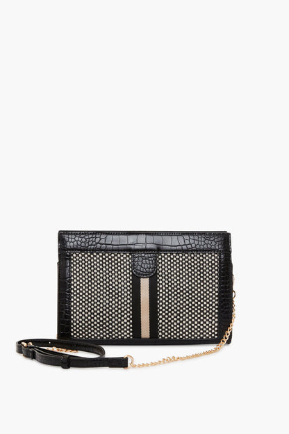 Black Jax Striped Crossbody
