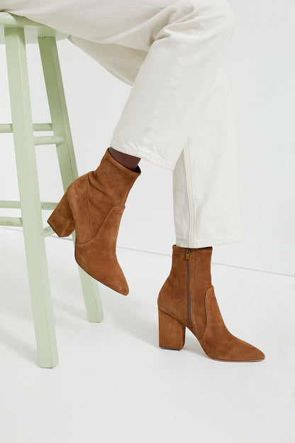 Cacao Isla Slim Ankle Booties