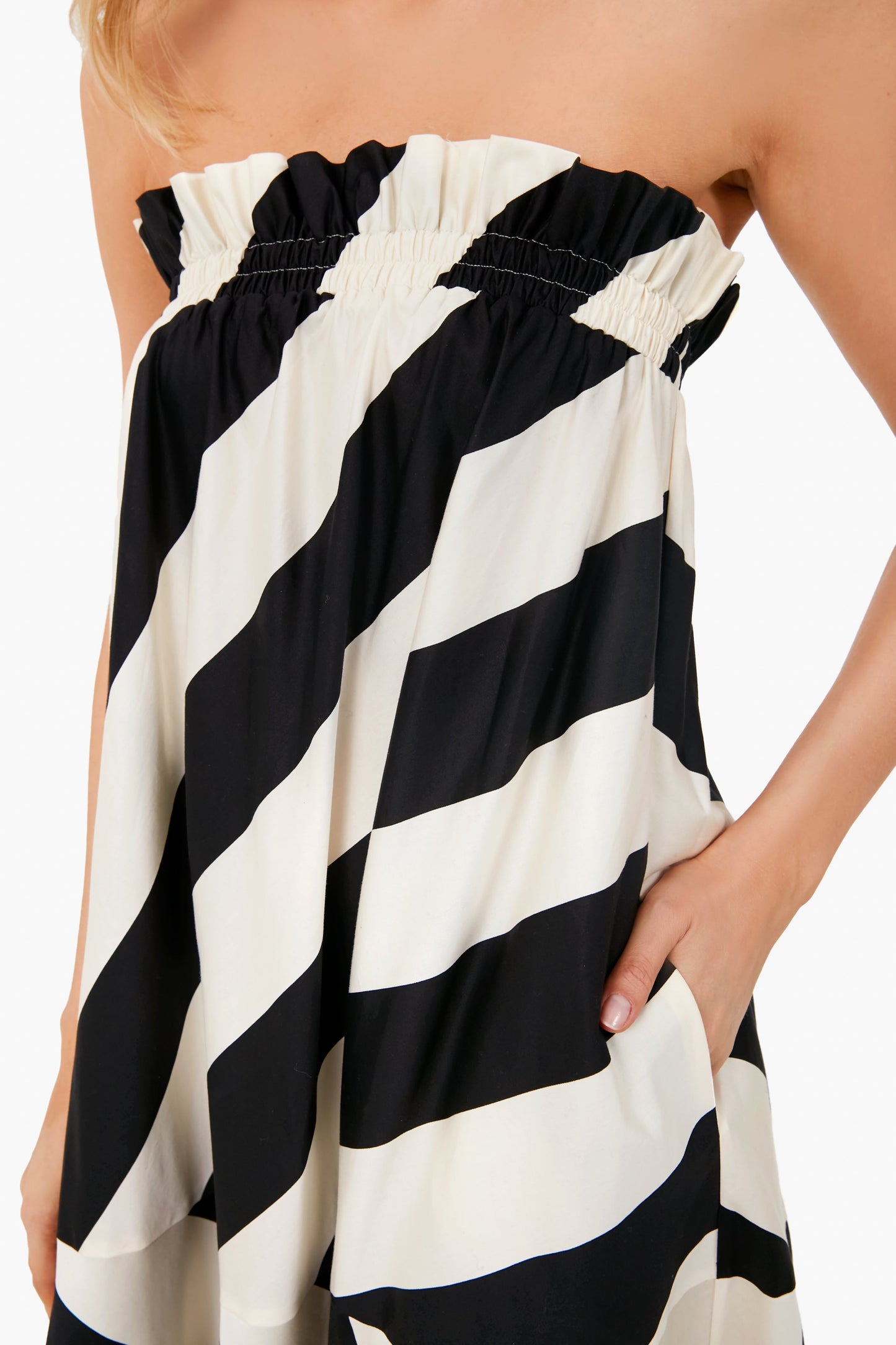 Wide Summer Stripe Maxi Dress