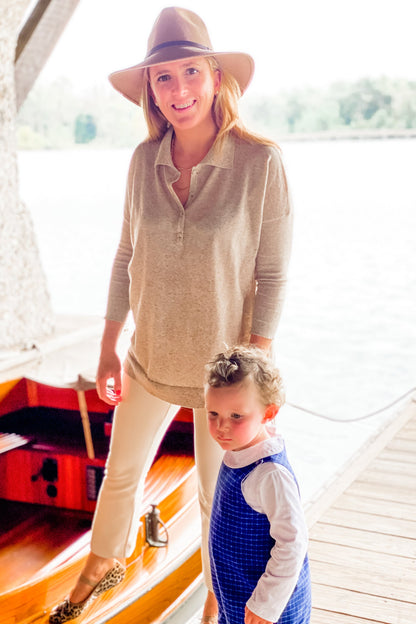 Ecru Clayton Knit Polo