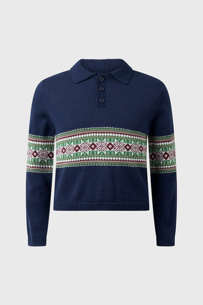 Fairisle Collar Sweater