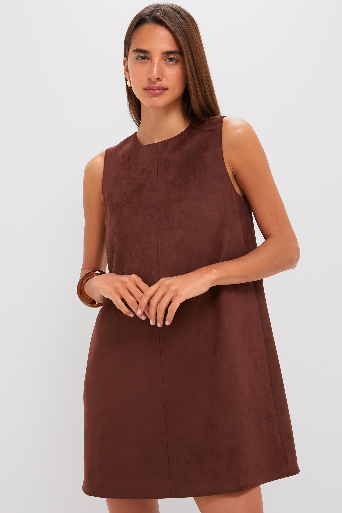 Ganache Vegan Suede Marlowe Dress