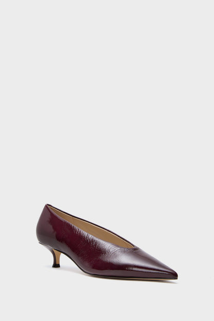 Dark Red Cecile Heels