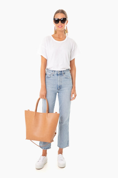 True White Boxy Crew Tee