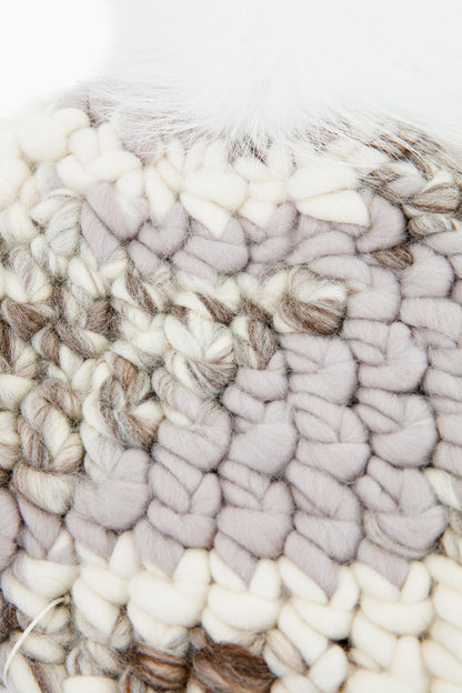 Light Melange Deep Pom Beanie