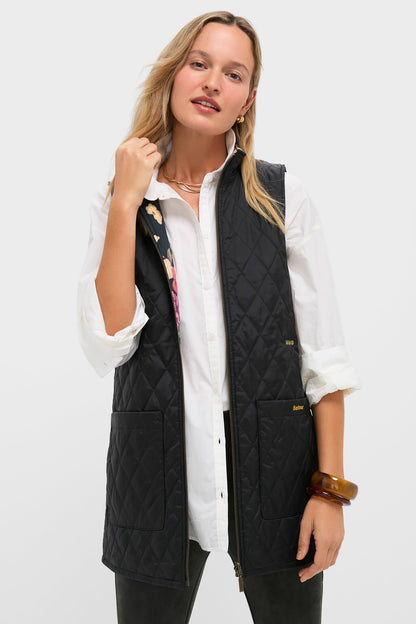 Black Barbour x Tuckernuck Reversible Paisley Vest