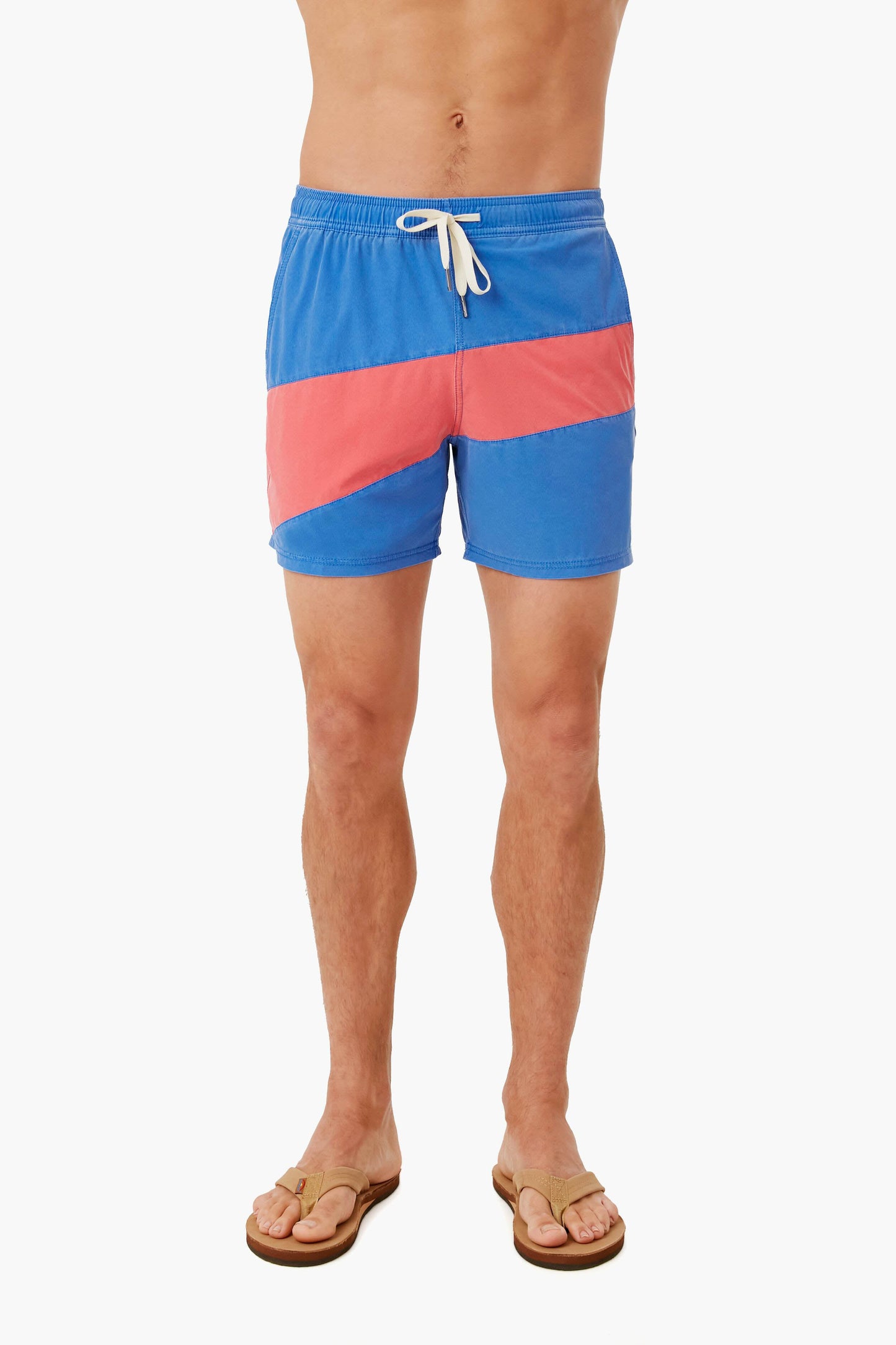 Pink Colorblock Bungalow Short