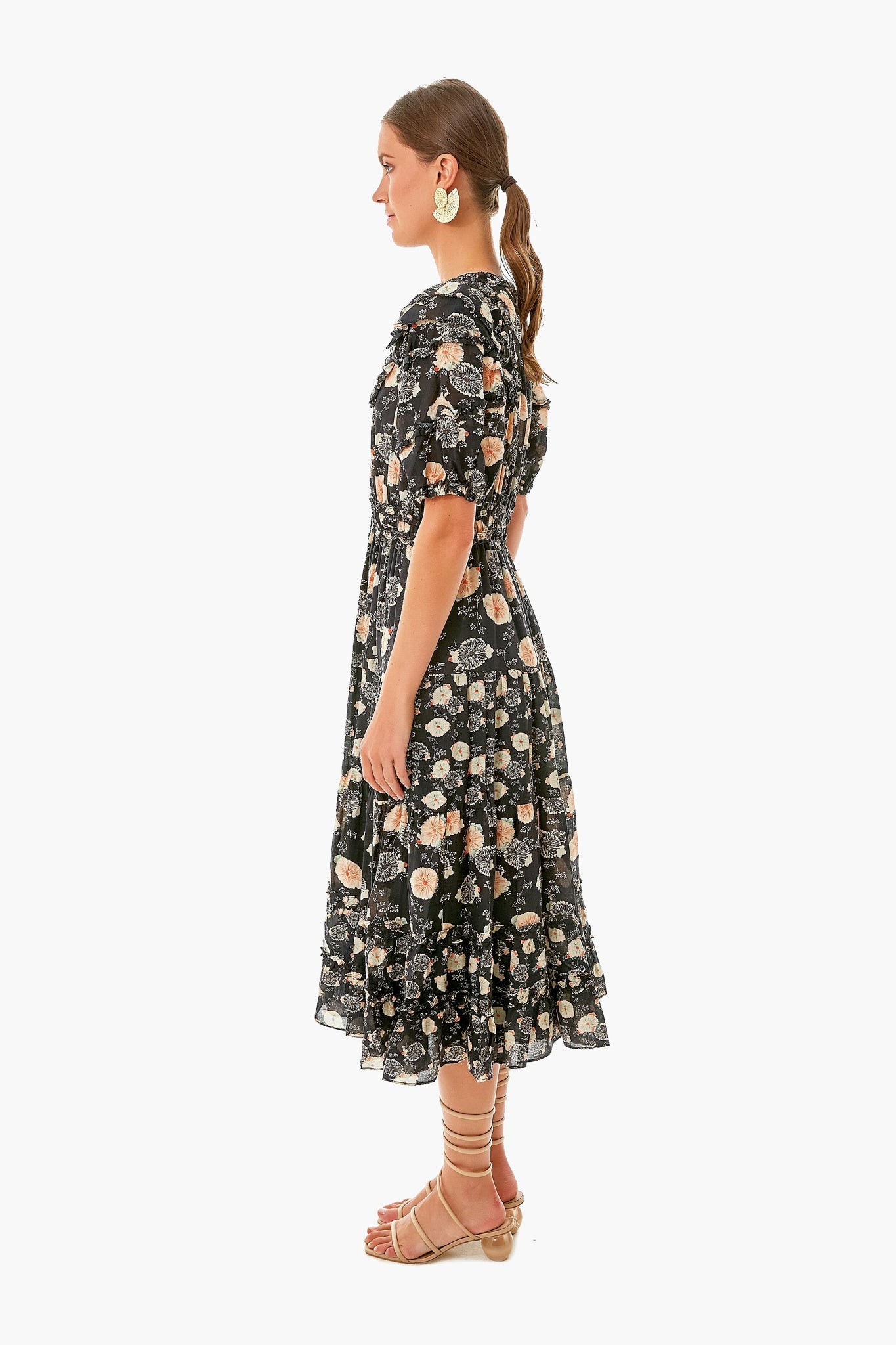 Noir Floral Irvette Dress