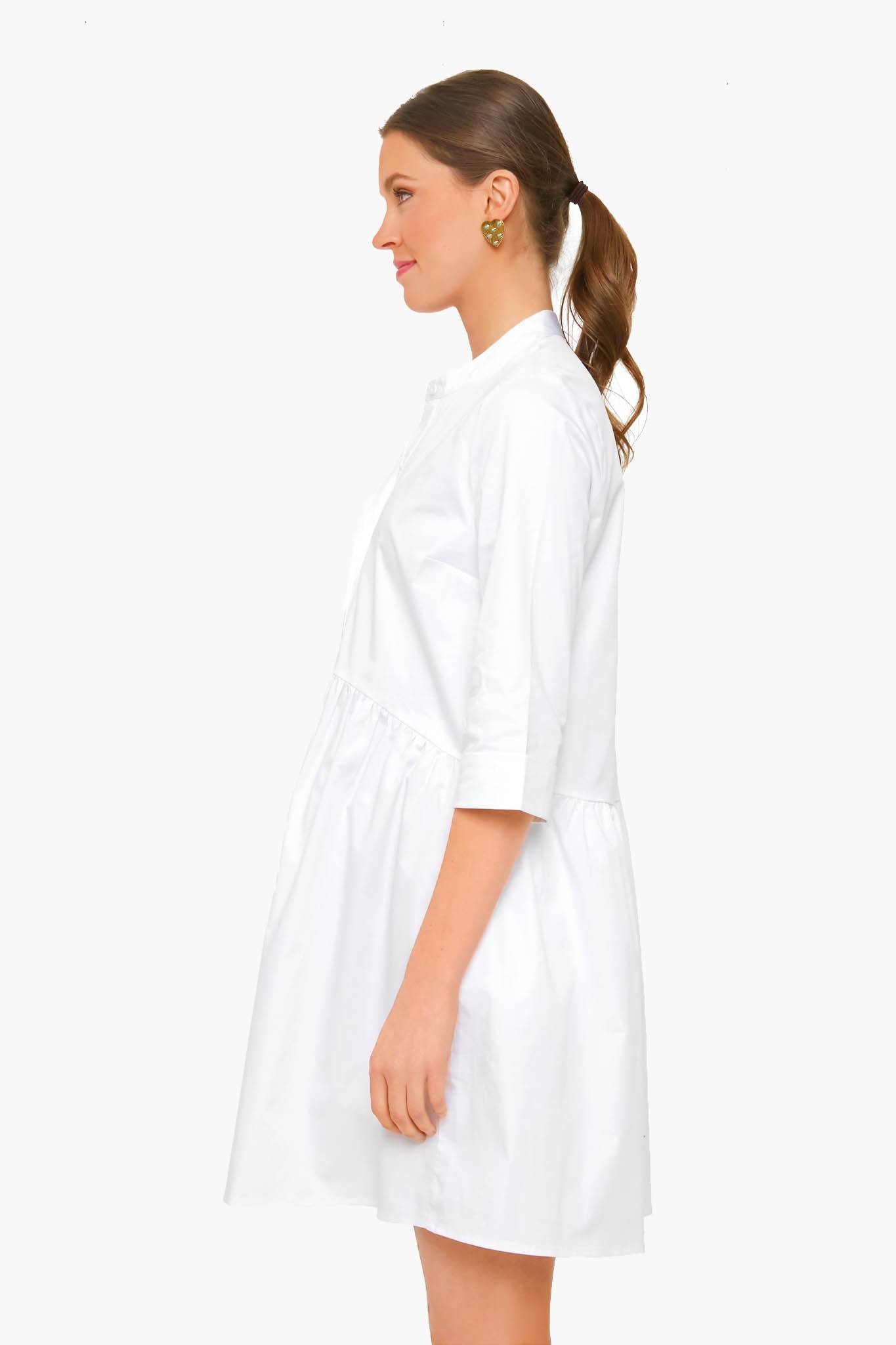 White Royal Shirt Dress