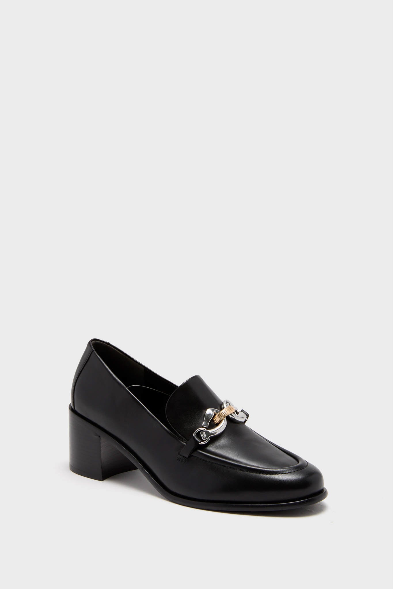 Perfect Black Jessa Heeled Loafer