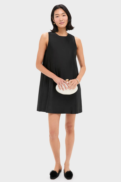 Black Dupioni Marlowe Dress